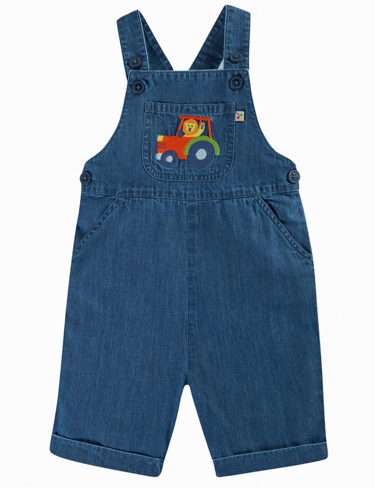 Organic Cotton Tractor Dungarees (0-4 Yrs) 1 of 5
