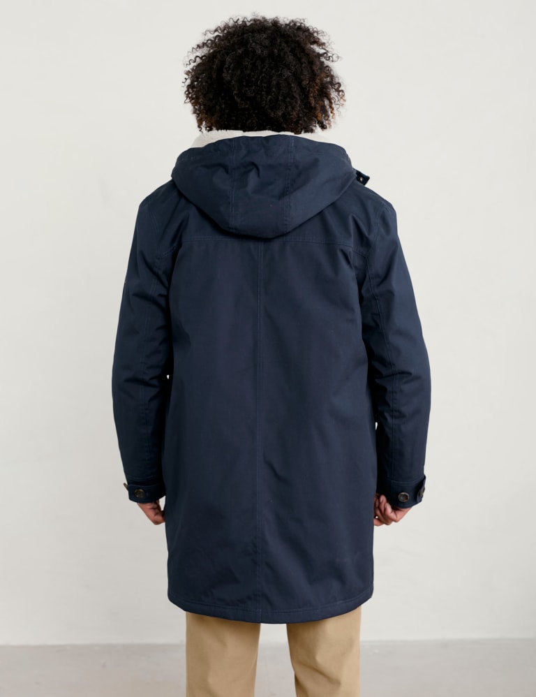 Organic Cotton Waterproof Parka Jacket Seasalt Cornwall M S