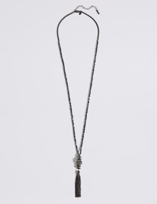 Orient Sparkle Tassel Necklace | M&S Collection | M&S