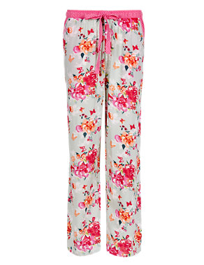 Oriental Blossom Pyjama Bottoms with Modal Image 2 of 3