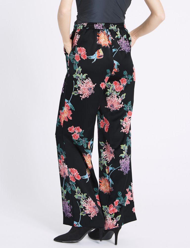 Oriental Floral Print Trousers 4 of 6