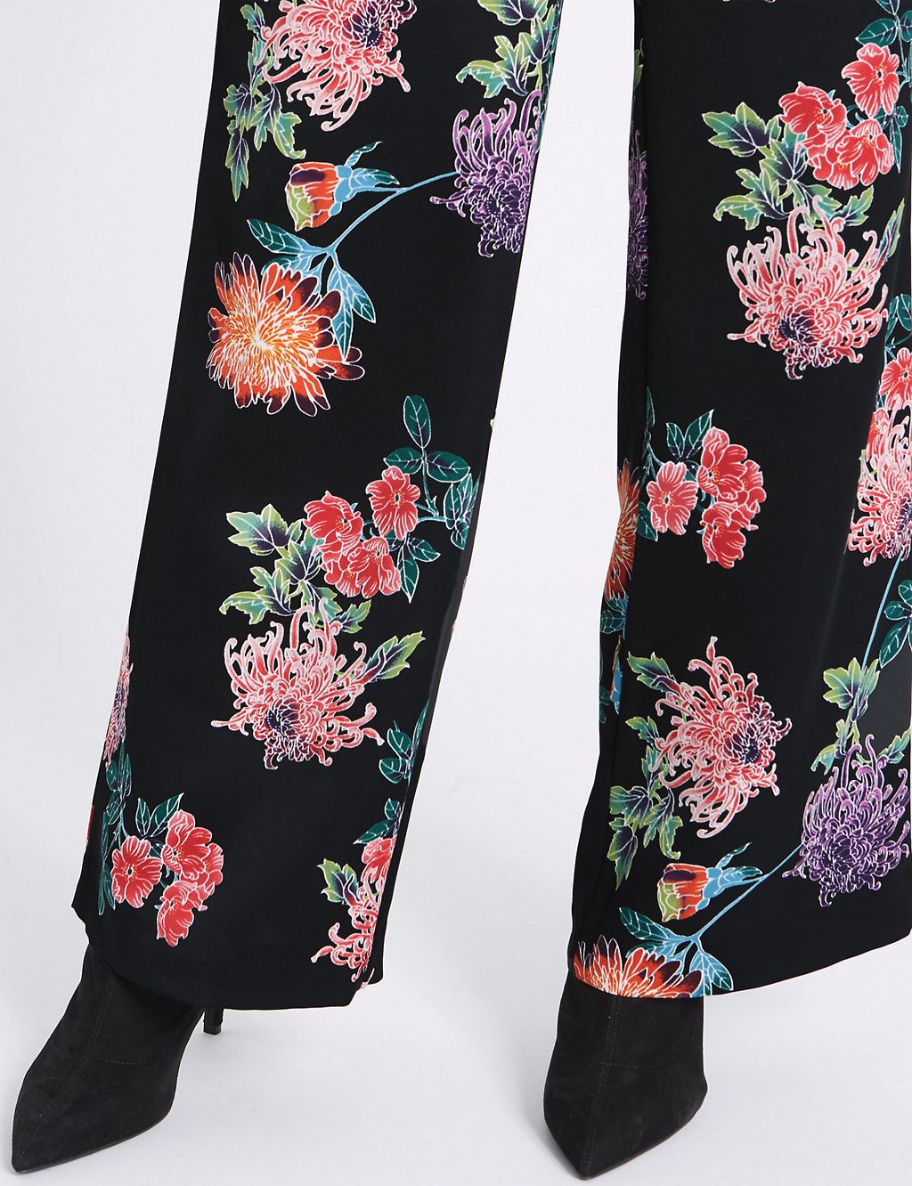 Oriental Floral Print Trousers 6 of 6
