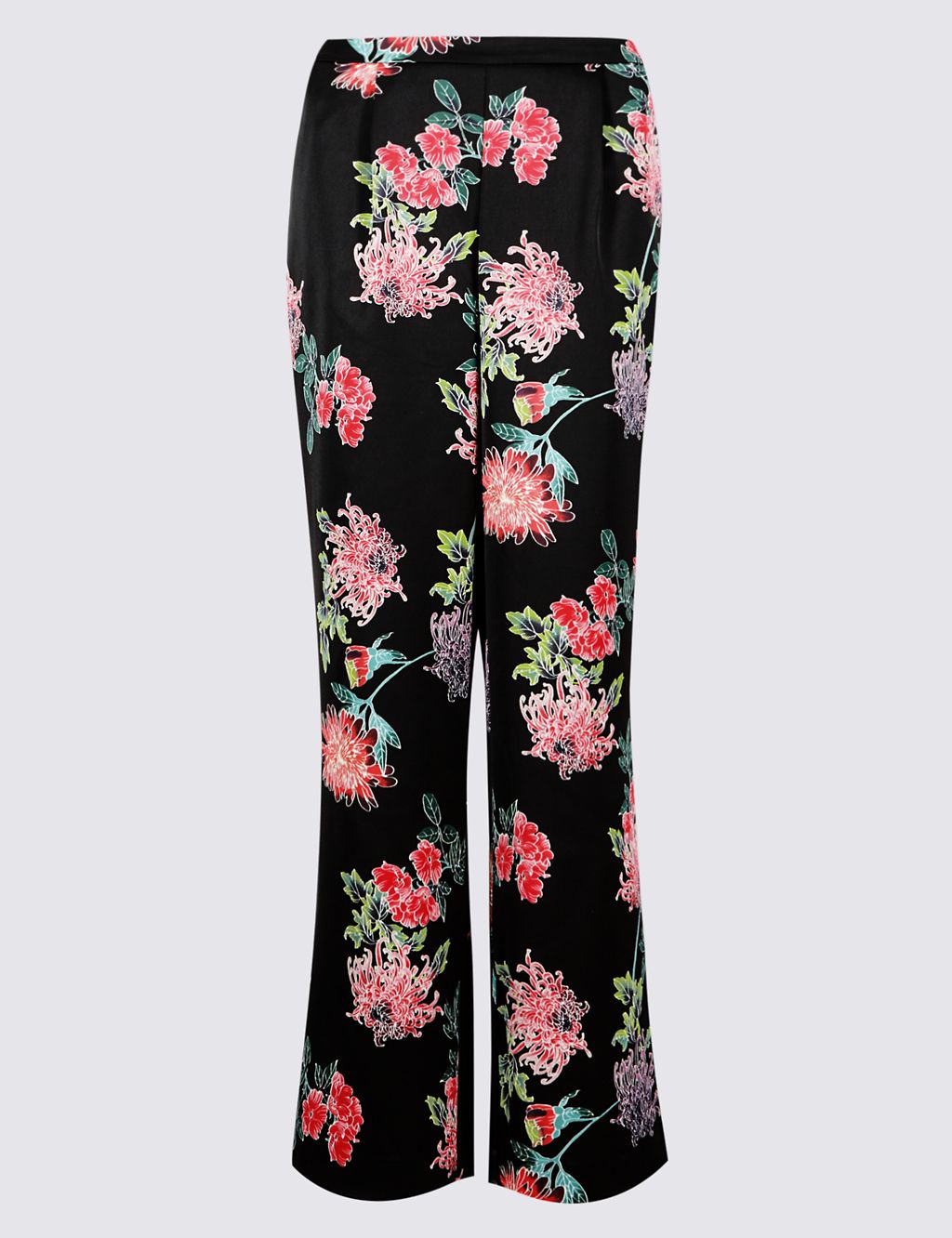 Oriental Floral Print Trousers 1 of 6
