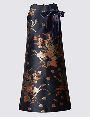 Oriental Jacquard Print Swing Dress Image 2 of 4