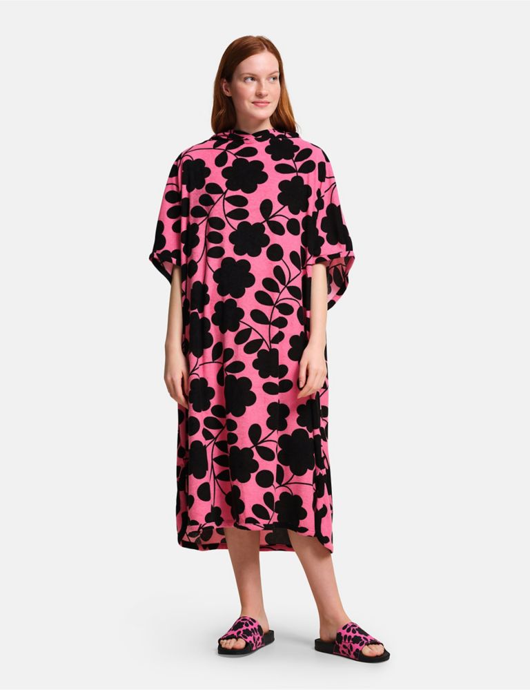 Orla Kiely Floral Towelling Robe 1 of 6