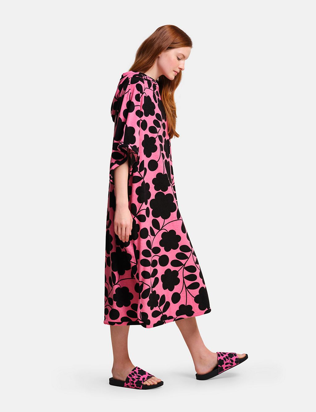 Orla Kiely Floral Towelling Robe 4 of 6