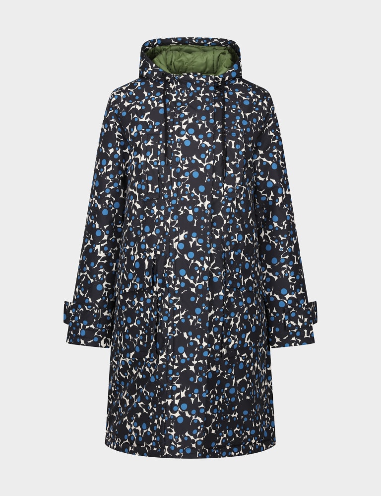 Orla Kiely Waterproof Hooded Parka Coat 2 of 5