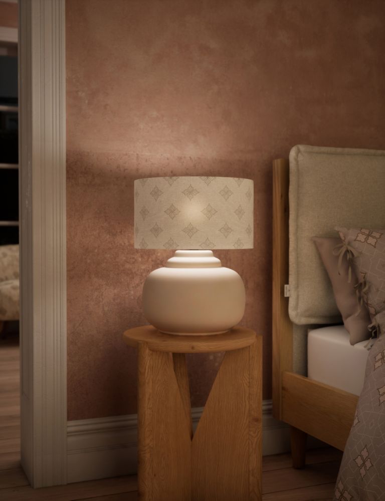 Ornate Ceramic Table Lamp 3 of 7