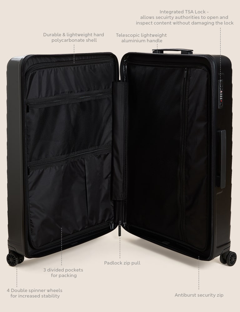 Oslo 4 Wheel Hard Shell Large Suitcase | M&S Collection | M&S