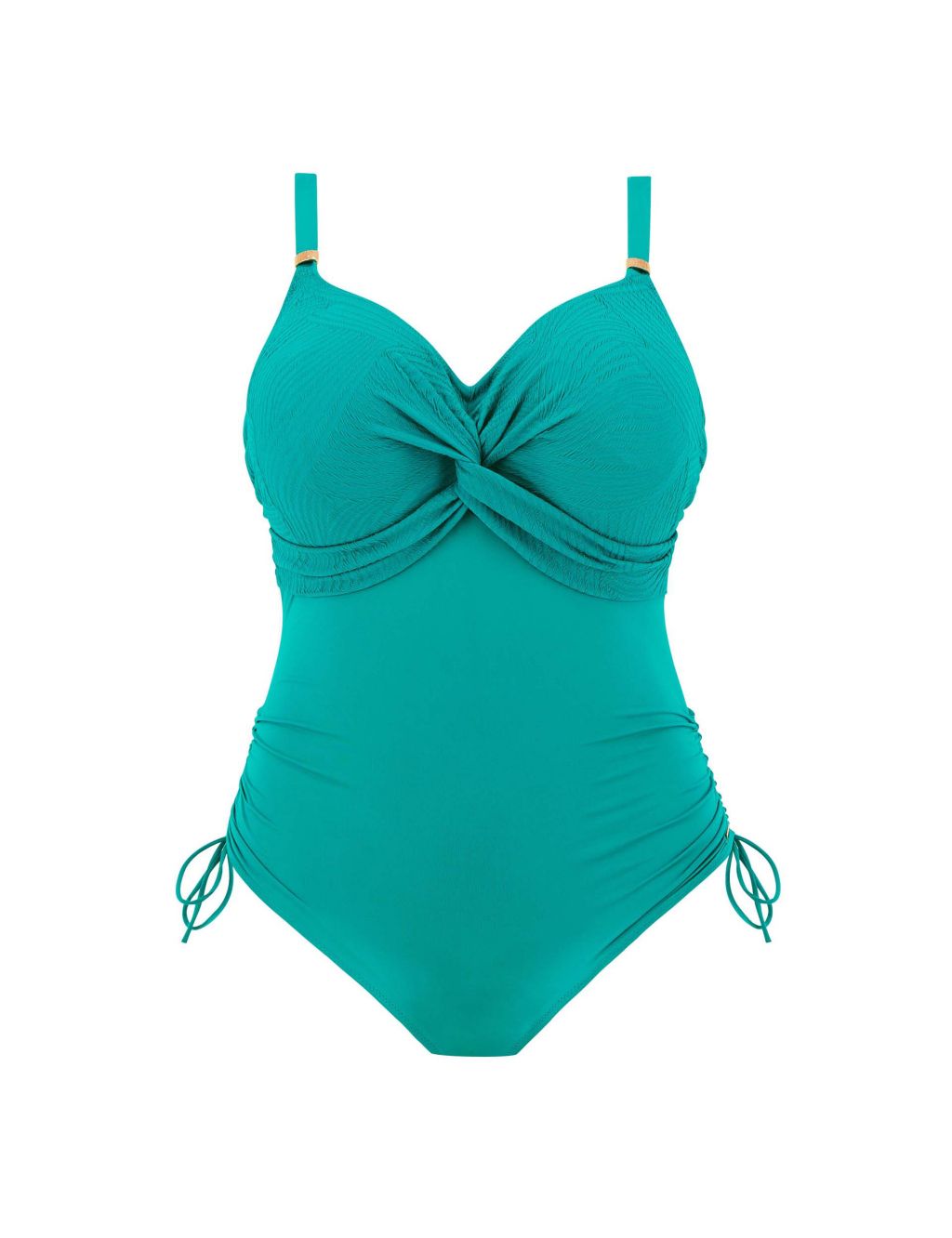 Ottawa Wired Twist Front Ruched Swimsuit 1 of 4