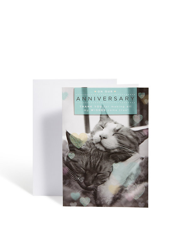 Our Anniversary Cat Card Image 1 of 2