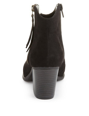 Outside Zip Wide Fit Ankle Boots with Insolia® Image 2 of 5