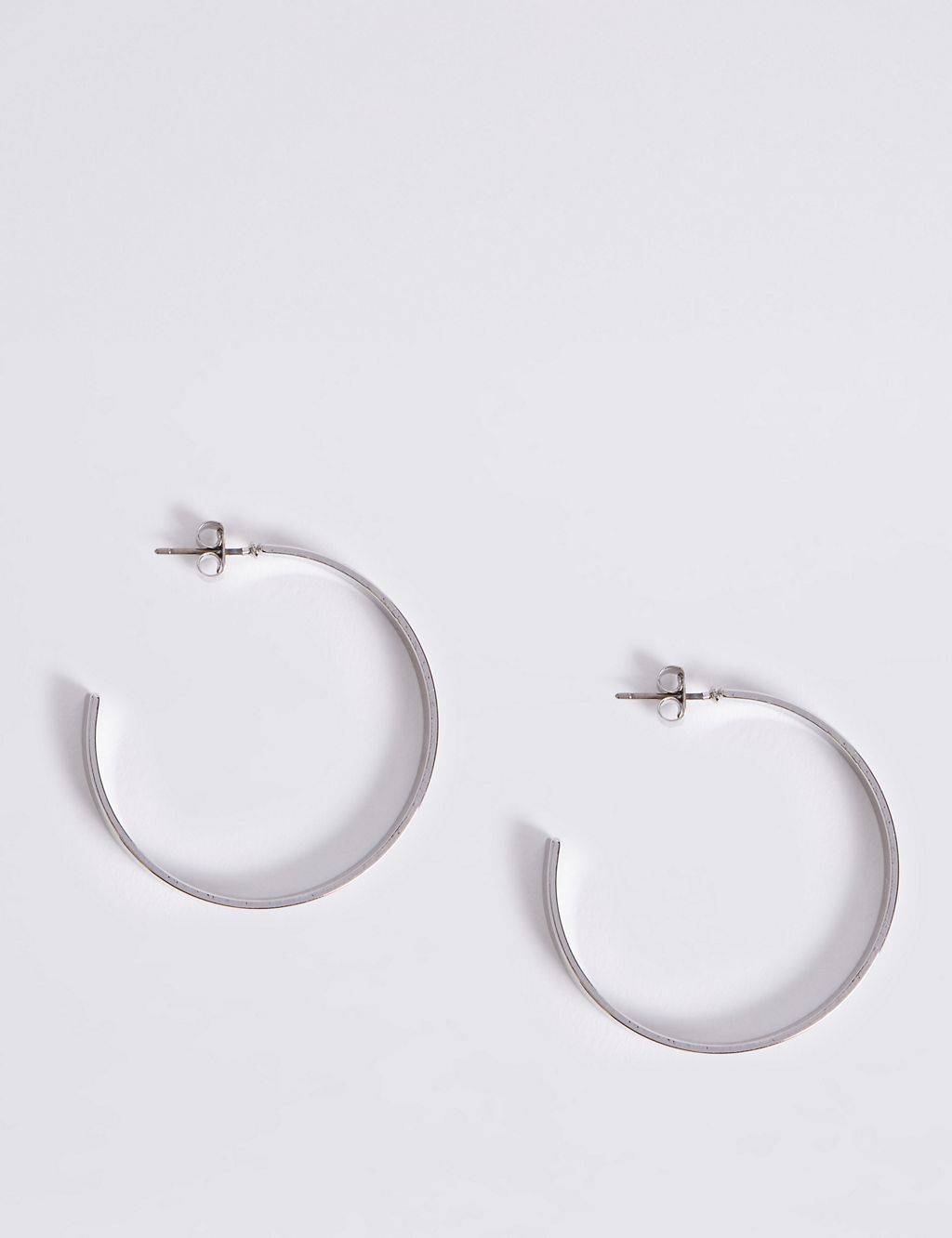 Oval Hoop Earrings 1 of 2