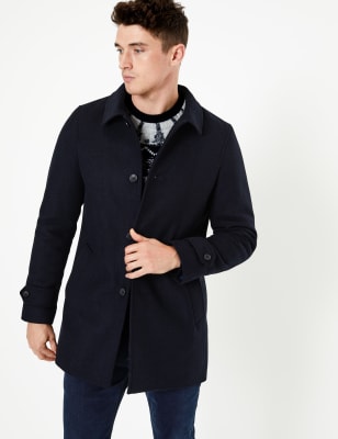 Mens overcoat outlet m&s