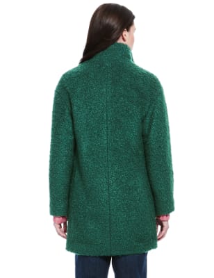 Funnel neck hot sale cocoon coat