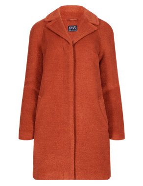Oversized  Textured Coat with Wool Image 2 of 3