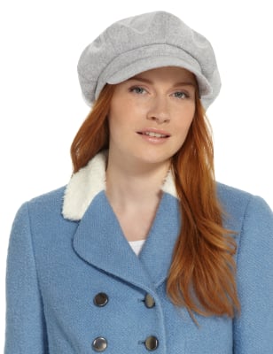 Women's wool cheap baker boy hat