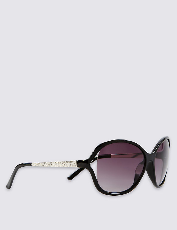 Oversized Cut-Out Sunglasses Image 1 of 2