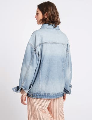 marks and spencer oversized denim jacket