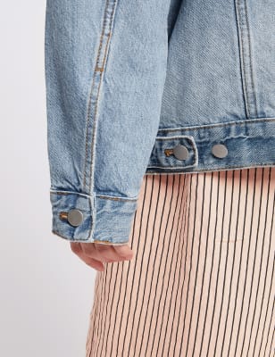 marks and spencer oversized denim jacket