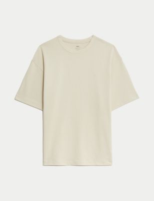 Oversized Pure Cotton Heavy Weight T shirt Image 2 of 5
