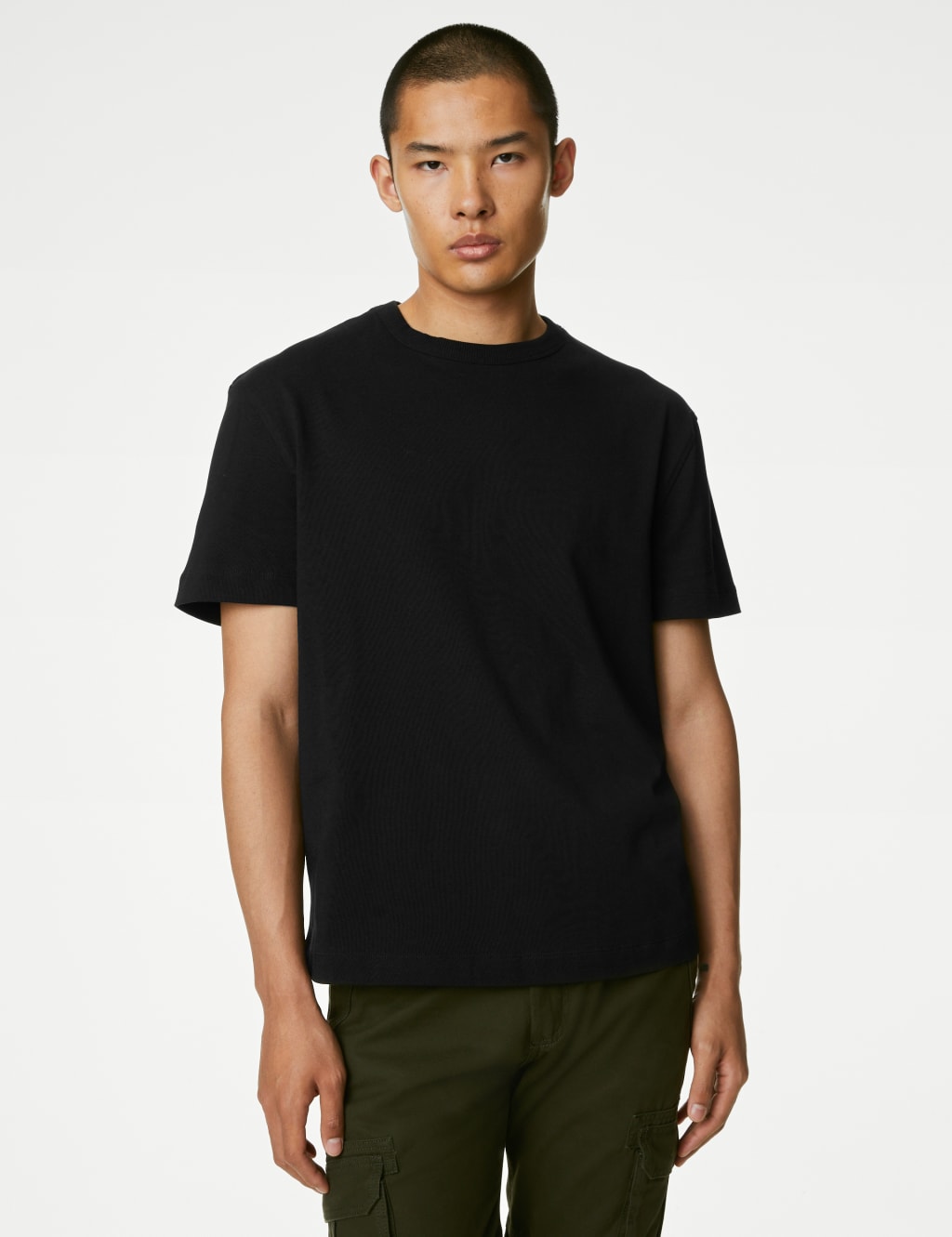 Oversized Pure Cotton TShirt M&S Collection M&S