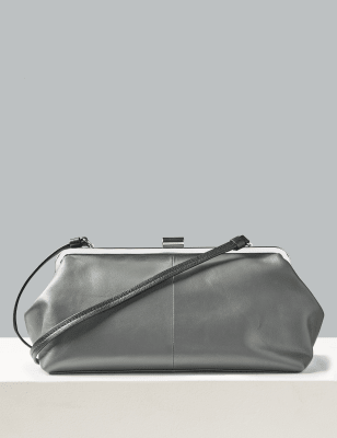 Grey suede hot sale evening bag