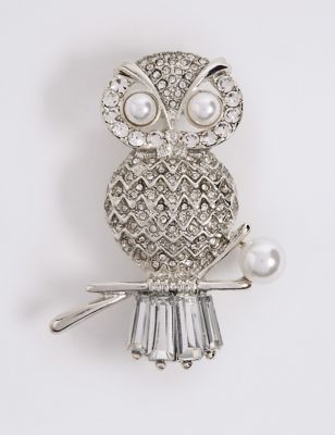 Owl Brooch | M&S Collection | M&S
