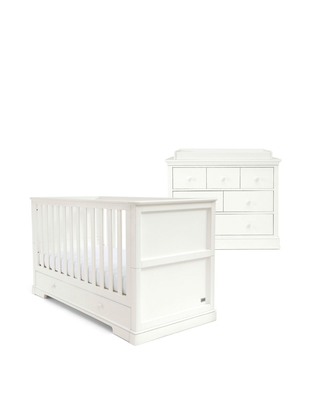 Oxford 2 Piece Cotbed Set with Dresser 3 of 6