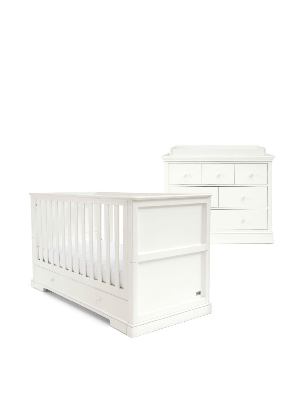 Oxford 2 Piece Cotbed Set with Dresser 3 of 6