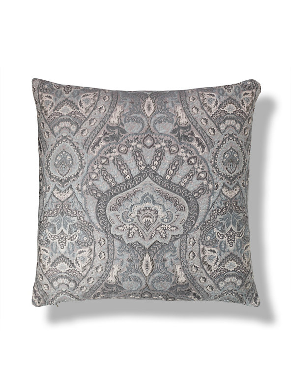 Oxford Damask Jacquard Cushion Image 1 of 2
