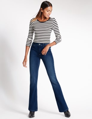 Slim Bootcut Jeans, M&S Collection