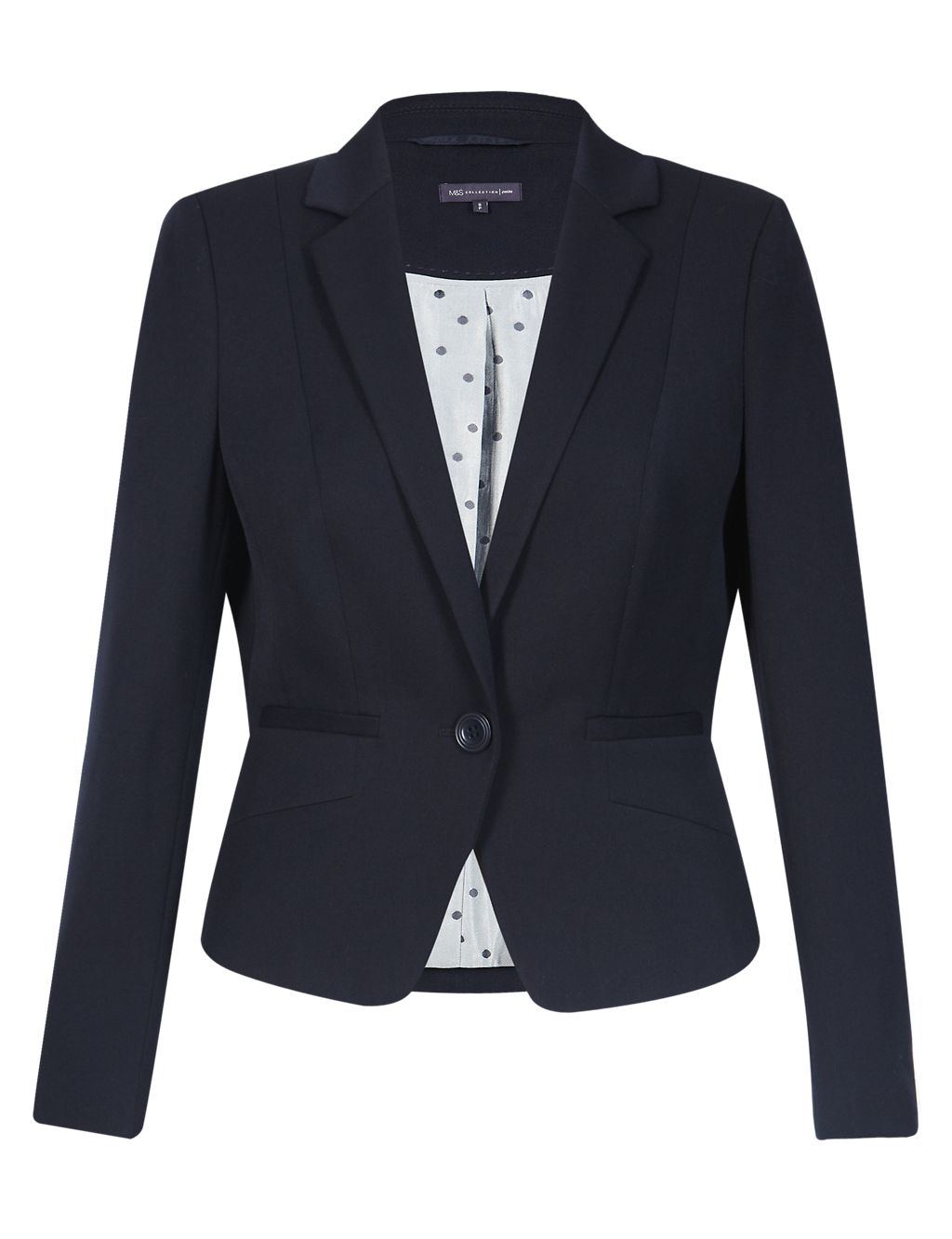 PETITE 1 Button Panelled Jacket 1 of 6