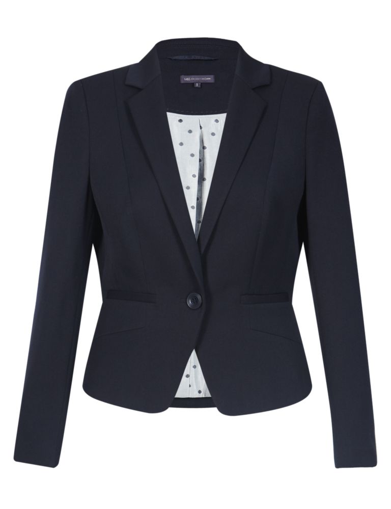 PETITE 1 Button Panelled Jacket 3 of 6