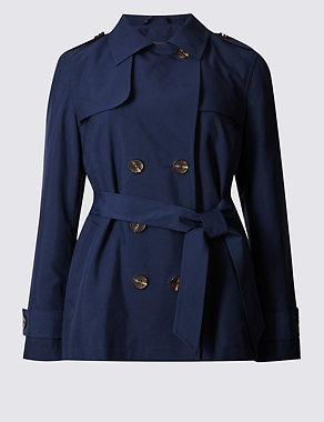 PETITE Belted Trench Coat with Stormwear™ Image 2 of 4