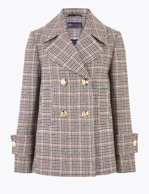 PETITE Checked Blazer, M&S Collection