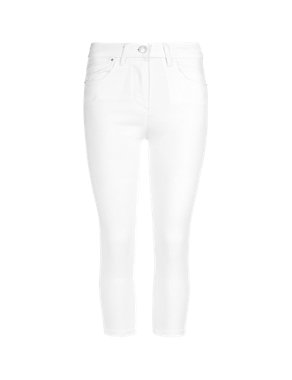 PETITE Cotton Rich Cropped Jeggings Image 2 of 3