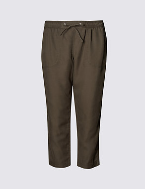 PETITE Cropped Track Pant Image 2 of 3