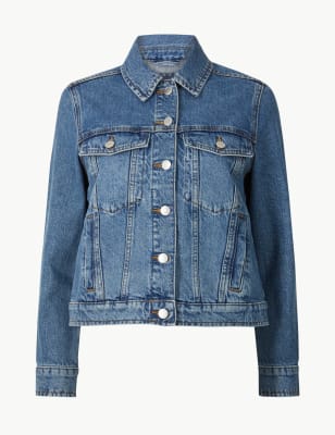 Petite long denim clearance jacket