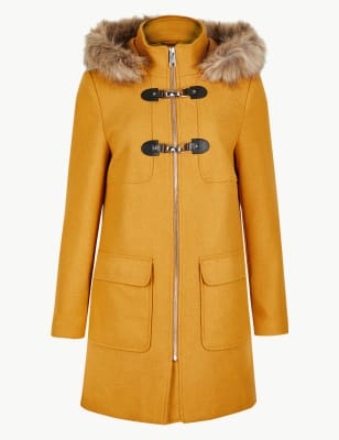 Petite faux best sale fur coat uk