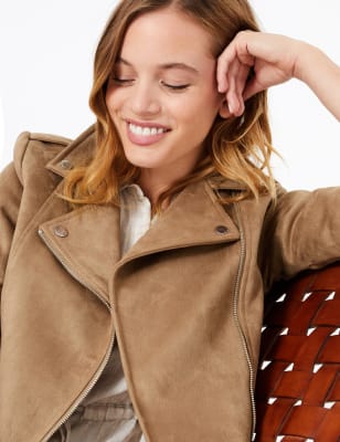 Cole haan clearance petite leather jacket