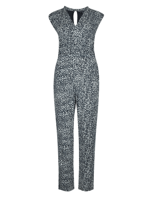 marks and spencer animal print jumpsuit