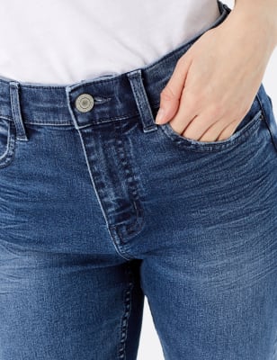 petite ripped jeans black