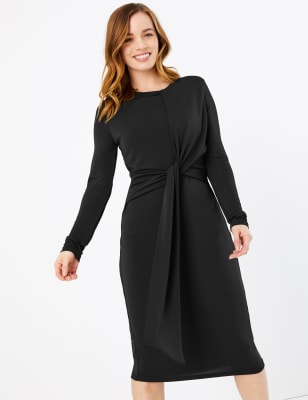 petite jersey midi dress