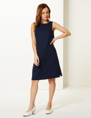 m&s linen dresses