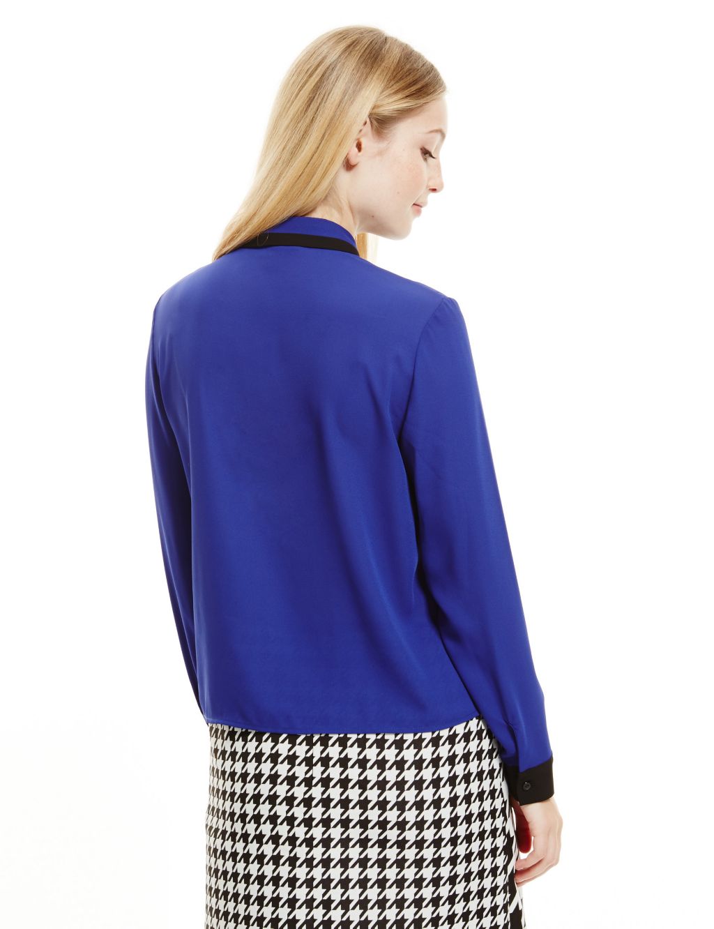 PETITE Long Sleeve Cropped Blouse 4 of 4