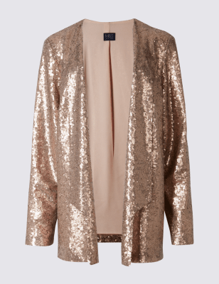 Petite sequin outlet jacket