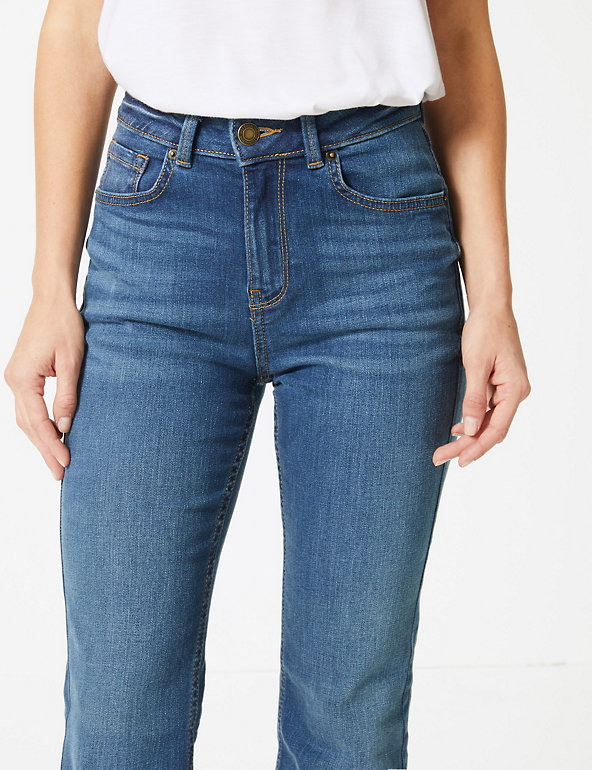 New Womens Marks & Spencer Per Una Blue Slim Jeans Size 14 Petite LABEL FAULT