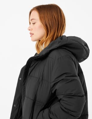 petite padded duvet coat