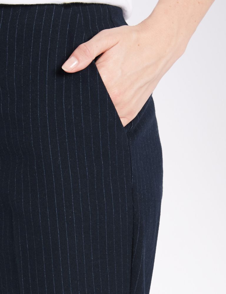 PETITE Pinstriped Straight Leg Trousers 4 of 4